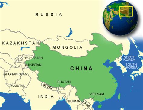 what is china surface area